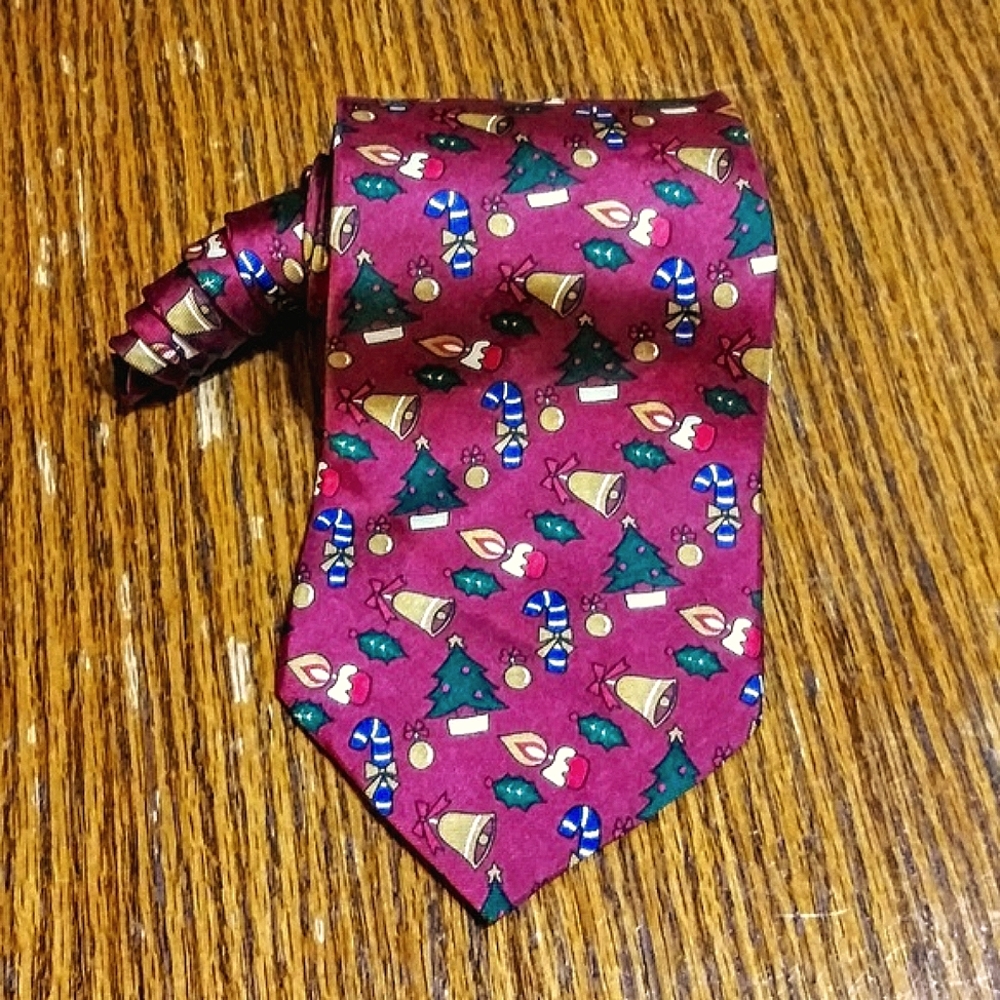 DIOR Vntg Christmas Necktie